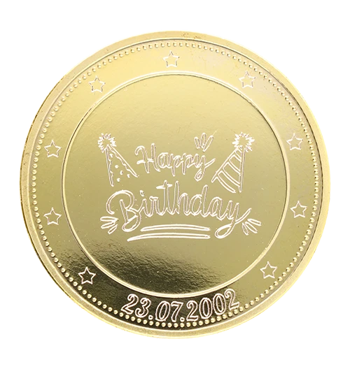 Birthday gift - engraving coin