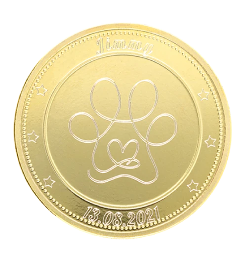 For a memorable Easter - engraving coin
