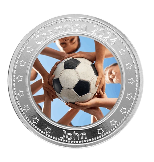 Sport printing coin