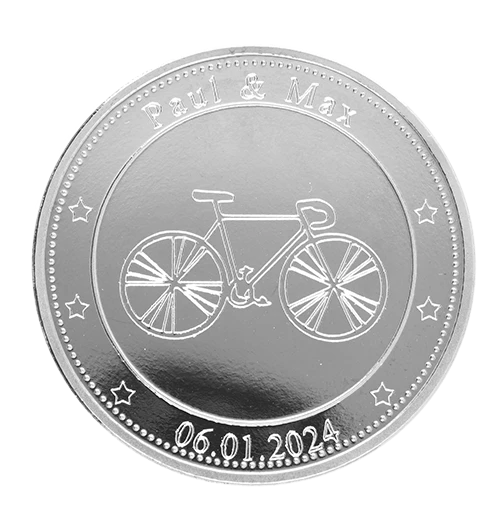 Sport engraving coin